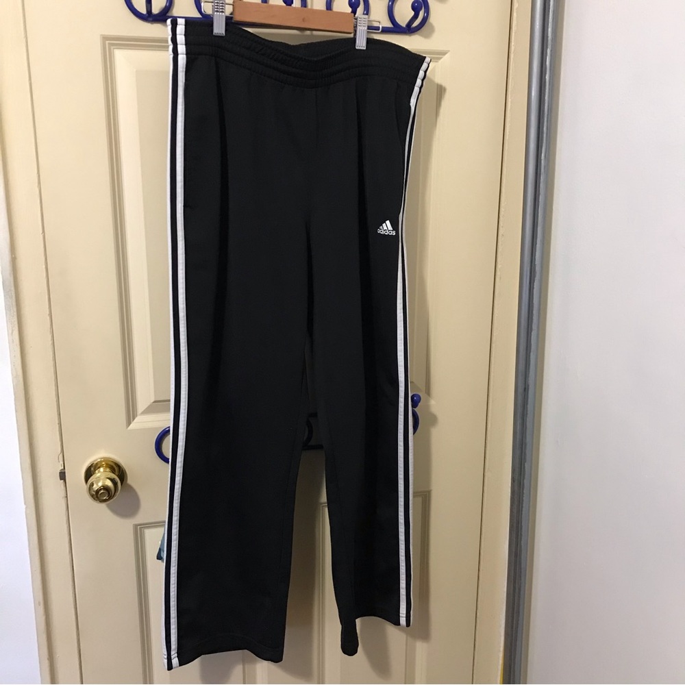Adidas Black High Waisted Flare Pants